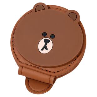 LINE FRIENDS布朗熊车载眼镜夹三丽鸥汽车遮阳板票据卡片收纳架女