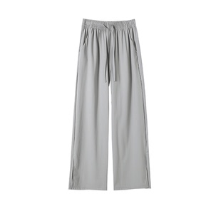 combo/康博新款冰丝阔腿裤女春夏薄款垂坠感裤子凉感透气休闲裤