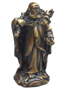 实心全铜仿古风人物书桌装饰品