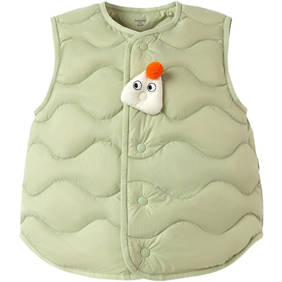 巴拉巴拉宝宝羽绒马甲婴儿内胆男童女童背心秋冬季新款童装马夹小