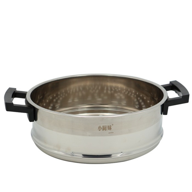 小厨妹 电热锅蒸笼电炒锅笼屉电火锅蒸格蒸馒头笼层不锈钢一体笼