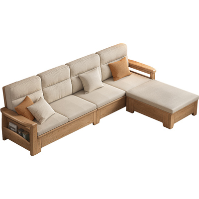 原木风沙发北欧白蜡木全实木沙发