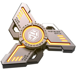 指尖陀螺edc推牌机械金属把玩件解压玩具手指啪啪币旋转儿童男孩