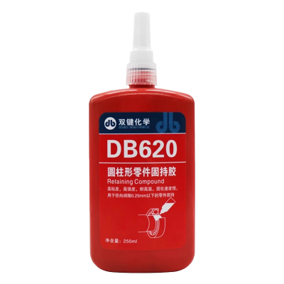 双键DB620 圆柱型零件固持胶 绿色高粘度高强度耐高温 轴承套管胶