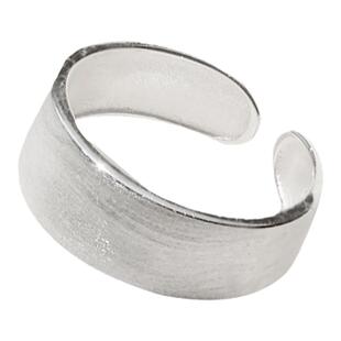 2025纯银拉丝光圈戒指女冷淡风时尚百搭ins潮日韩个性开口指环