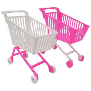 迷你购物车仿真小物品微缩超市食物瓶子食玩模型树脂盲盒玩具摆件