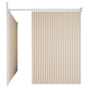 门帘隔断帘顶天立地屏风免打孔床围遮挡帘出租屋美容院隔断帘子布