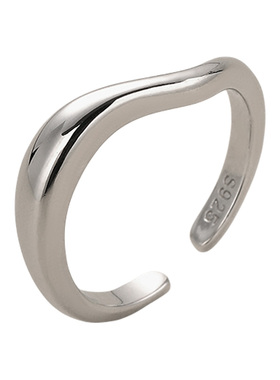 sutu银戒指素图不规则简约