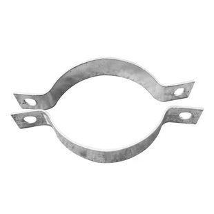 单管卡 双面扁铁u型卡箍电线杆抱箍广告牌半圆卡交通路牌镀锌管卡