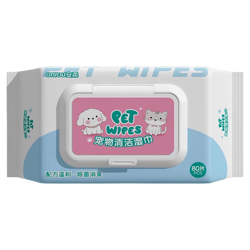 宠物湿巾狗狗猫咪专用清洁湿巾纸