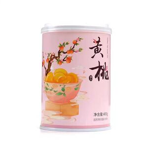 红塔黄桃罐头膳食纤维糖水黄桃罐头400g水果罐头开盖即食小吃零食