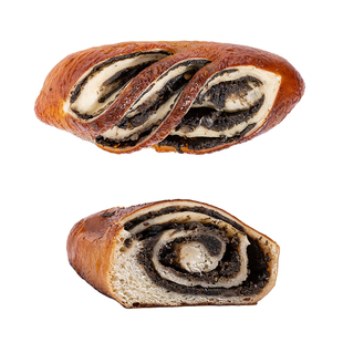 核桃黑芝麻碱水面包 德式经典碱水面包早餐代餐零食蔓越莓面包