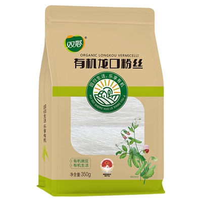 双塔龙口粉丝速食350g有机豌豆