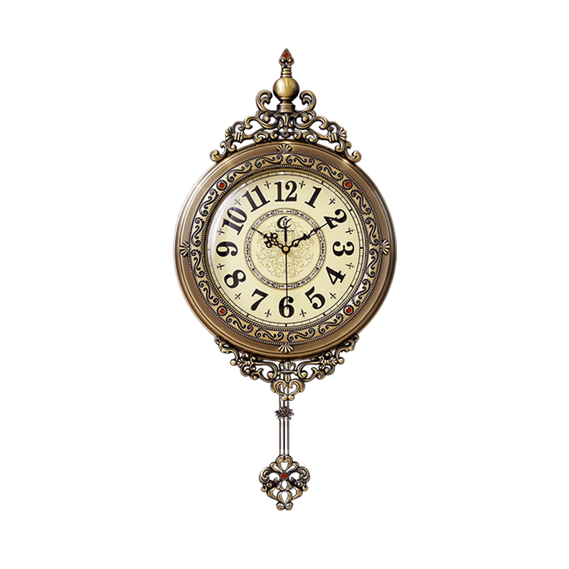 2025新款挂钟高级感客厅家用复古高端时钟表挂墙美式大气创意挂表