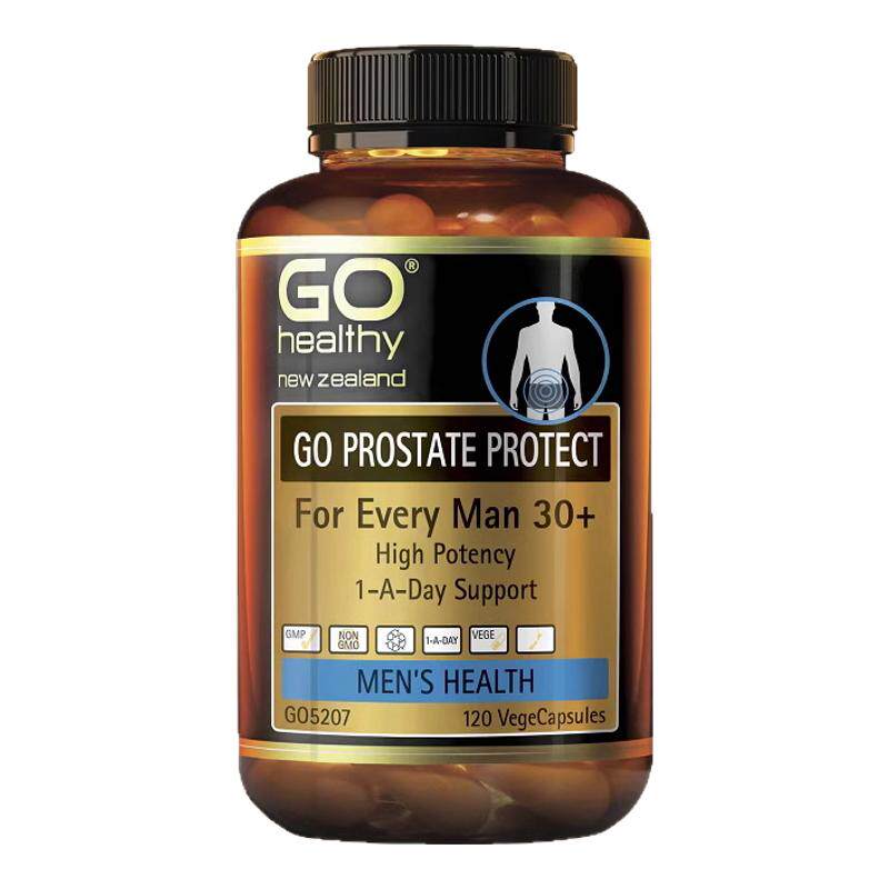 新西兰药房Go Healthy 高之源锯棕榈前列腺护理胶囊前列康60粒