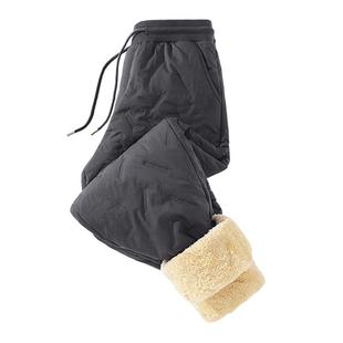 NN真维斯加绒棉裤男冬季加厚羊羔绒东北户外防风保暖裤子男款卫裤