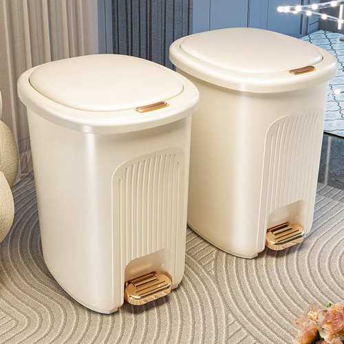 垃圾桶家用大号大容量厕所带轻奢卫生间客厅踩脚高高档盖卧室颜值