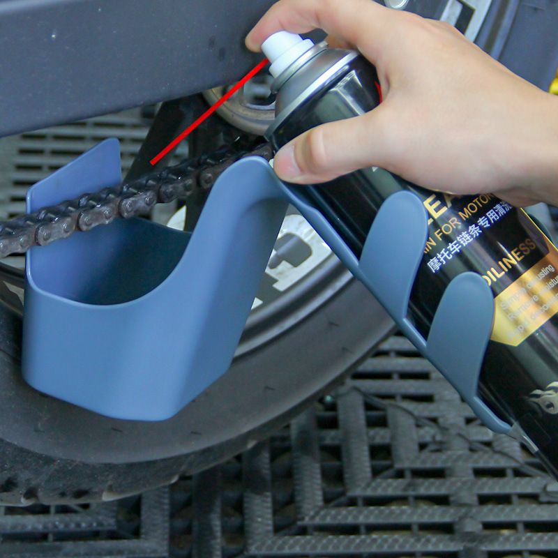新款直销赛领摩托车自行车油污收纳工具盒清洗剂链条油防喷溅装备