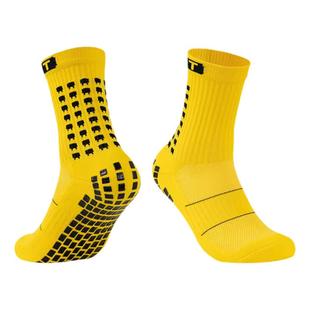 新款专业防滑足球袜硅胶毛巾袜吸汗男女中长筒比赛训练运动袜子