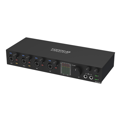 可接4录麦克风接口+专业录音声卡