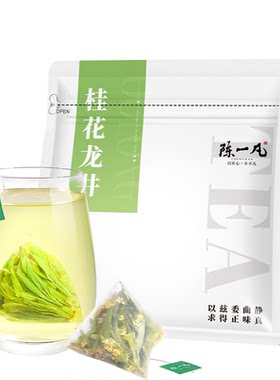 陈一凡桂花龙井绿茶茶包100g
