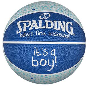 Spalding斯伯丁官方幼儿园1号橡胶篮球室外小学生儿童生日礼物