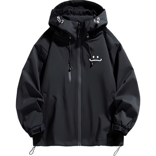 游戏原神兰那罗笑脸周边宽松连帽男冲锋衣夹克外套冬季羽绒服鸭绒