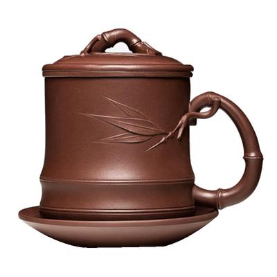 尊壶宜兴紫砂杯茶水分离泡茶盖杯