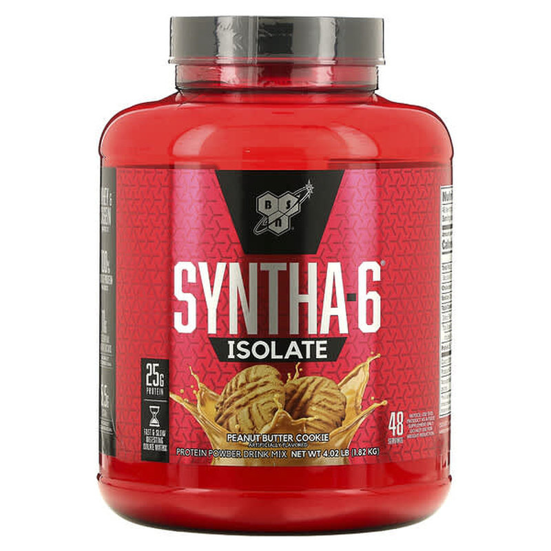 BSN,Syntha-6 Isolate，蛋白质粉混合饮品，草莓奶昔，2.01磅（91