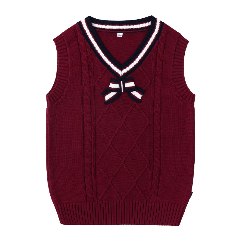 秋冬季学生毛衣马甲礼服校服班服