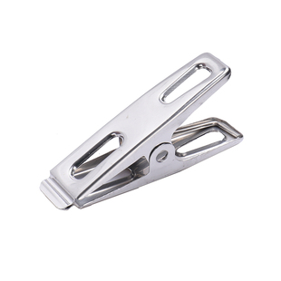 大夹子不锈钢晾衣服晒被子夹衣服大号晾衣小号防风衣架家用固定器