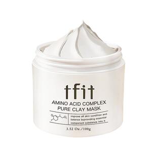 【自营】TFIT清洁面膜白泥膜100g涂抹式深清洁毛孔去闭口黑头粉刺