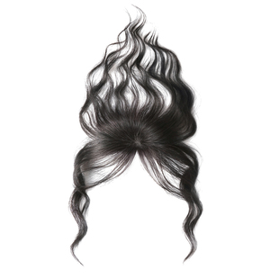 假发女片头顶真发遮发际线修饰前额蓬松高颅顶透气自然无痕刘海片