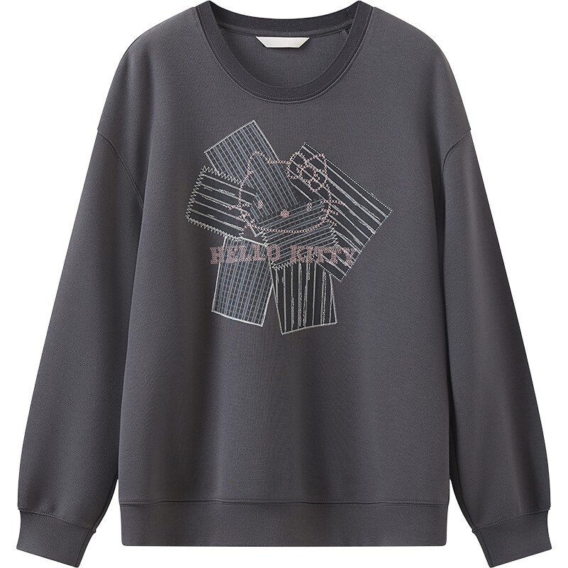【Hello Kitty合作】【商场同款】播26秋新品宽松卫衣BDT3VD3211