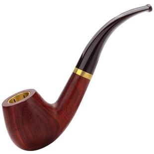 rlak瑞拉克三用红木铜锅手工实木烟斗男士烟丝专用老式旱烟斗过滤