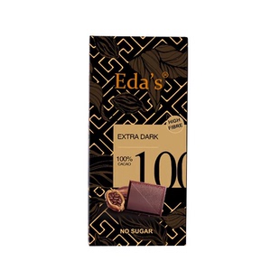 德国进口Eda's艾达的世界85%100%可可黑巧克力排块纯正可可脂零食