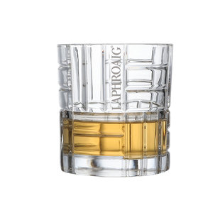 Laphroaig拉弗格纵横纹酒杯/中古限定款威士忌杯水晶玻璃洋酒杯子