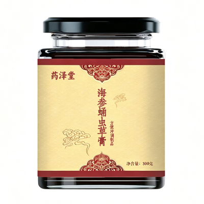 海参蛹虫草膏健康养生膏滋药泽堂官方正品