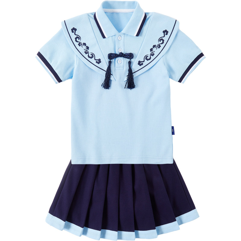 幼儿园园服夏装小学生校服中国风六一节合唱团毕业照班服套装班服