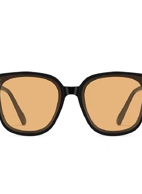 墨镜男高级感茶色韩版网红潮男士黑框黄色眼镜网红开车太阳镜女