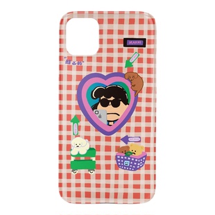 GENTLE REBELS凶狠少女自拍手机壳iphone17promax苹果16小狗小熊ins格子脏粉橘色手绘emo原创小众设计师可爱