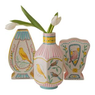 花瓶半然陶瓷景德镇高级感摆件客厅插花法式玄关餐桌艺术感装饰小