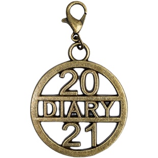 TN旅行者2022手账本黄铜挂件金属配件复古装饰品吊坠手帐本挂饰