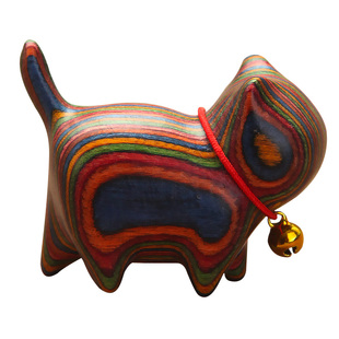 中式中古创意猫咪卡通实木橱柜柜门拉手拉手抽屉斗柜衣柜单孔把手