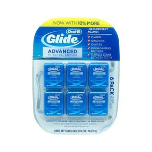 现货美国原装Oral-B Glide Floss薄荷味牙线寄来加量装44米*1小盒