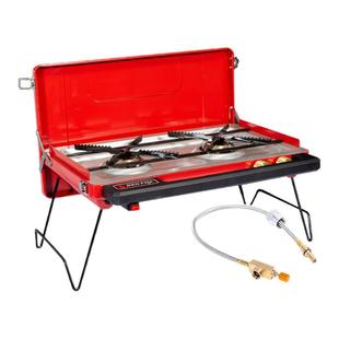 烧烤世家双头燃气烧烤炉户外炉具炊具野炊露营野外炉灶卡式炉便携