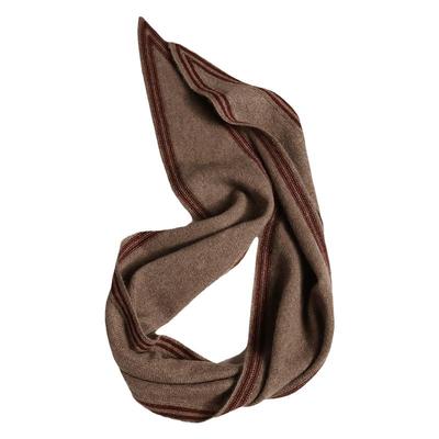 条纹干练风绒尖三角巾