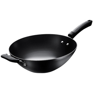 SUPOR/苏泊尔？铁锅炒锅家用无涂层圆底炒菜锅燃气煤气通用铁炒锅