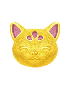 女生足金999新款迷你可爱转运珠