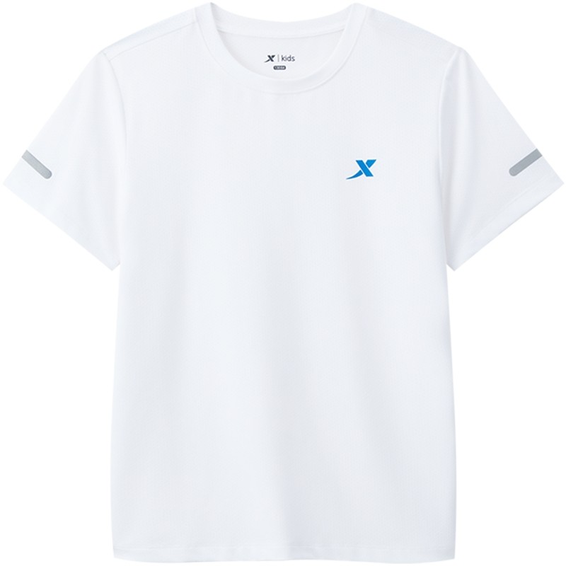 特步童装儿童短袖T恤男童速干衣夏装上衣夏季新款大童衣服运动短T